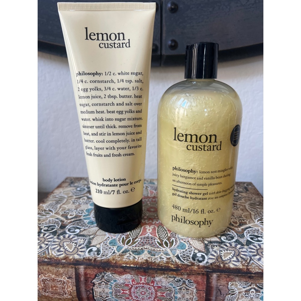 Philosophy Lemon Custard bath and body duo